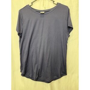 HELLO‎ MELLO Navy Blue Short Sleeve Dream Tee Lounge Top M Medium Extra Soft